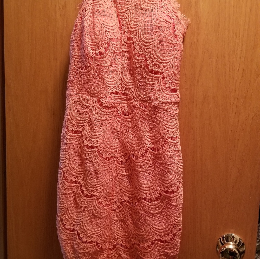 Soieblu blush lace dress